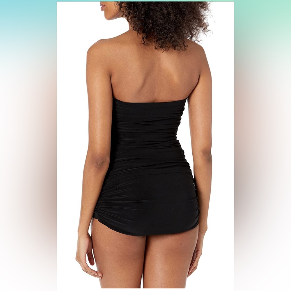 Norma Kamali Walter Mio one piece swimsuit, black, Size XL (US 10) NWT